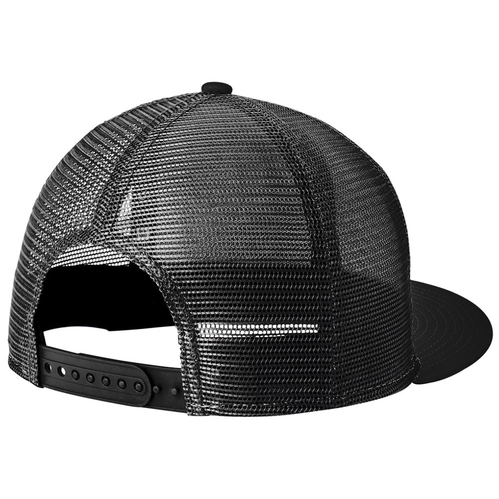 PEDAL HARD Prime Snapback hat rear view adjustable snapback closure on black streetwear hat for BMX MTB and cycling culture