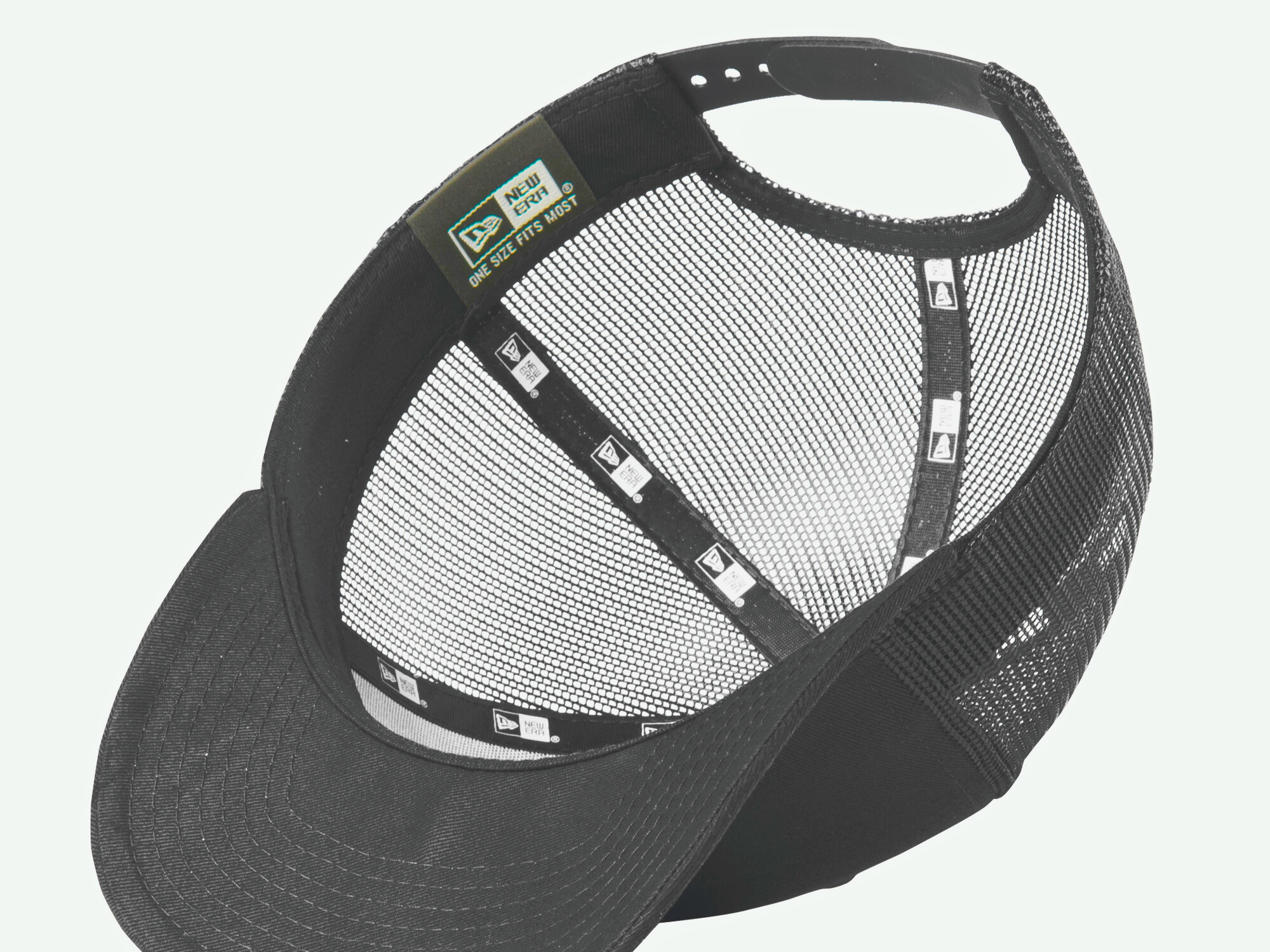 PEDAL HARD Hardline Trucker adjustable snapback cycling hat interior